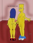 bart_simpson blue_hair hair marge_simpson the_simpsons topflite yellow_skin rating:Questionable score:-3 user:rule35