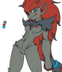  1girl anthro breasts nipples pokemon pussy reiduran zoroark  rating:explicit score:8 user:fapraiser2