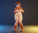 bottomless breasts glasses no_bra no_panties nude pubic_hair scooby-doo thighs velma_dinkley rating:Explicit score:13 user:rogermaris