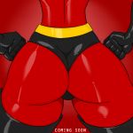 1girl aeolus ass ass_focus cartoon_milf disney elastigirl gloves helen_parr milf red_bodysuit spandex the_incredibles thick_thighs wide_hips rating:Questionable score:24 user:SimsPictures