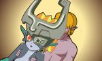 gif imp_midna lifting_person link midna minus8 nintendo stomach_bulge the_legend_of_zelda:_twilight_princess twili vaginal rating:Questionable score:16 user:SimsPictures