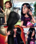 2girls ass ass_grab babe beautiful bent_over big_ass black_hair blue_eyes blush brown_eyes brown_hair cameltoe comic daughter disney dream female hair headphones helen_parr incest legs mother mother_and_daughter pussylicking round_ass shadman smile text the_incestibles_(comic) the_incredibles violet_parr woman yuri rating:Questionable score:237 user:SimsPictures