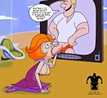 big_breasts breasts_out_of_clothes cheating_wife fellatio jack_jetwash jane_jetson jester_(artist) looking_up on_knees oral the_jetsons rating:Explicit score:19 user:toonhunter