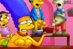 ass bent_over blargsnarf breasts buttjob cake child cum cumshot from_behind hands_on_ass hotdogging jester_(artist) marge_simpson milhouse_van_houten pants_down pearls penis richard shota shotacon smile testicles the_simpsons wendell_borton yellow_skin rating:Explicit score:42 user:toonhunter