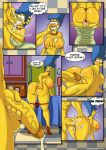 anal anal_penetration bent_over big_ass big_breasts breasts comic cum fellatio from_behind kogeikun marge_erotic_fantasies marge_simpson oral penis pussy the_simpsons yellow_skin rating:Explicit score:57 user:lordkuyohashi