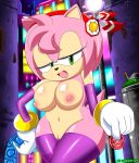  amy_rose anthro breasts female furry looking_at_viewer nobody147 sega solo sonic_(series)  rating:explicit score:7 user:furry_love