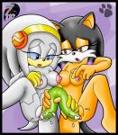  brass_the_cat colored_background sex_toy yuri zeta_the_echidna zetar02_(artist)  rating:explicit score:7 user:fiona_fox