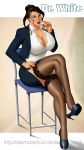  big_breasts breasts cleavage glasses high_heels idarkshadowi_(artist) thighhighs  rating:questionable score:17 user:lordkuyohashi