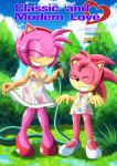 2_girls 2girls amy_rose amy_rose_(classic) bbmbbf classic_and_modern_love comic cover_page female_only mobius_unleashed palcomix sega sonic sonic_(series) sonic_the_hedgehog_(series) rating:Explicit score:4 user:Christianmar762