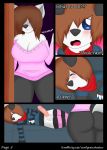 1girl anthro ass big_breasts breasts canine clothing comic dog english_text erection furry huge_breasts humanoid_penis husky incest male male/female mammal milf parent penis precum released_inhibitions son testicles text woofyrainshadow_(artist) rating:Explicit score:8 user:Furry_Love
