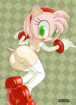 1girl amy_rose ass cute green_eyes greenhand looking_at_viewer pink_hair pussy sega smile sonic_the_hedgehog_(series) rating:Explicit score:6 user:gokussj400