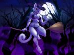  1girl 1girl anthro cat clothed clothing fangs feline fivel furry halloween hat holidays magic_user mammal skimpy witch  rating:questionable score:3 user:furry_love