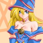 1girl art ashi_ura ashi_ura_(artist) babe bare_shoulders big_breasts blonde_hair blue_eyes breasts choker cleavage dark_magician_girl duel_monster hat high_res long_hair looking_at_viewer magician neck necklace pentacle revealing_clothes short_hair smile solo strapless upper_body witch_hat wizard_hat yu-gi-oh! yuu-gi-ou_duel_monsters rating:Safe score:14 user:Mikaho