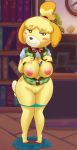 1girl animal_crossing animal_crossing_new_leaf anthro big_breasts blush breasts canid canine canine_humanoid clothing computer dog doubutsu_no_mori furry hair_tie happy ipan isabelle_(animal_crossing) jingle_bell mammal nintendo nipples office panties pen ponytail pussy secretary shih_tzu shiny shizue_(doubutsu_no_mori) smile thick_ass thick_legs thick_thighs underwear video_games voluptuous wide_hips yellow_fur rating:Explicit score:8 user:Furry_Love