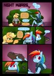 2016 anthro anthrofied applejack comic cover_page dialogue duo english_text equine friendship_is_magic furry hair mammal my_little_pony night_mares_iv rainbow_dash slypon text rating:Explicit score:6 user:Furry_Love