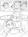 2girls ball_sucking blanket bottomless comic double_fellatio fellatio freckles jackie_lynn_thomas marco_diaz mole mole_under_eye monochrome multiple_girls nude oral penis saliva star_butterfly star_vs_the_forces_of_evil threesome under_blanket under_covers rating:Explicit score:10 user:Heatwave-the-cat