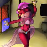 1girl 1girl 2016 anthro big_breasts breasts cleavage clothed clothing furry hedgehog maarons mammal sega skimpy sonia_the_hedgehog rating:Questionable score:11 user:Furry_Love