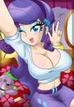 1girl big_breasts breasts cleavage clothed cogbrony doll eyebrows eyelashes female female_only friendship_is_magic hair huge_breasts long_hair my_little_pony non-nude plushie rarity selfpic sitting solo spike thebrokencog rating:Questionable score:22 user:unknowmoney23