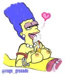 cum marge_simpson rage_grenade the_simpsons yellow_skin rating:explicit score:5 user:o2b_free