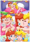 2_girls bbmbbf big_breasts blonde_hair blush breasts brown_hair comic imminent_yuri multiple_girls nintendo nude nude_female palcomix palcomix*vip princess_daisy princess_peach super_mario_bros. when_the_bros_are_away yuri rating:Questionable score:10 user:gamefreak10124