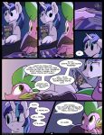 2boys braeburned clothed clothing comic dialogue digital_media_(artwork) dragon duo english_text equine friendship_is_magic high_res horn lying male mammal my_little_pony reading scalie shining_armor spike text unicorn rating:Safe score:1 user:Spike_Is_Sexy
