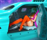 1girl breasts car long_legs non-nude stahlber_(artist) stockings tagme rating:Questionable score:15 user:Stoneham