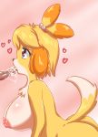 1girl animal_crossing anthro big_breasts breasts canine cum dog fur furry heart heart-shaped_pupils isabelle_(animal_crossing) male male/female mammal mufeet nintendo penis solo_focus video_games rating:Explicit score:14 user:Furry_Love