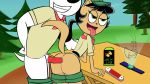 1_boy 1girl anal_penetration black_hair canine dudley_puppy feline furry green_eyes hairband kitty_katswell nickelodeon outside ponytail t.u.f.f._puppy rating:Explicit score:12 user:uploadSN:1023304955