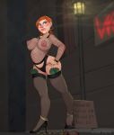  ben_10 big_breasts bload_esefo breasts female green_eyes gwen_tennyson nipples prostitution red_hair solo  rating:questionable score:24 user:shadowking11