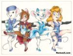 4_girls 4girls anthro anthro_mouse breasts chip_'n_dale_rescue_rangers crossover dancer_outfit dancing disney female female_anthro female_anthro_mouse female_only furry gadget_hackwrench gloves legs leotard long_gloves mammal miss_bianca_(the_rescuers) miss_kitty_mouse mouse_ears mouse_tail mrs_brisby non-nude raised_leg rodent romus_z romusz secret_of_nimh tail the_great_mouse_detective the_rescuers thigh_band rating:Questionable score:5 user:SaturnaTheGam