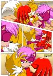 bbmbbf bed bisexual breast_sucking breasts comic hugging kissing knuckles_the_echidna miles_"tails"_prower mobius_unleashed multiple_tails nude one_drink_too_many palcomix sega smile sonia_the_hedgehog sonic_(series) sonic_the_hedgehog_(series) sonic_underground tail threesome rating:Explicit score:3 user:Christianmar762