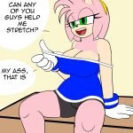 1girl 2017 amy_rose anthro big_breasts breasts cleavage clothed clothing english_text eulipotyphlan furry green_eyes half-closed_eyes hedgehog mammal pink_hair sega simple_background sonic_(series) sonic_the_hedgehog_(series) suggestive text two_tone_body viktor2 rating:Questionable score:8 user:Hentaiballz