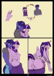 1girl anthro anus bare_back breasts clothed clothing comic duo equine feathered_wings feathers friendship_is_magic furry hair horn kanashiipanda male mammal my_little_pony navel night_light nipples purple_eyes purple_hair pussy simple_background smile tail twilight_sparkle wide_hips winged_unicorn wings yellow_eyes rating:Explicit score:6 user:Furry_Love