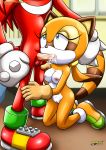 1boy 1girl 2017 areolae bbmbbf breasts cum cum_in_mouth fellatio female knuckles_the_echidna male marine_the_raccoon mobius_unleashed nipples oral palcomix penis pussy sega sonic_(series) sonic_boom sonic_the_hedgehog_(series) rating:Explicit score:8 user:Christianmar762