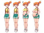 1girl blue_eyes breasts chubby clothed exposed_breasts female female_human female_only female_teen hair human human_only kasumi_(pokemon) light-skinned_female light_skin misty model_sheet nipples orange_hair pokemon pokemon_(anime) porkyman pregnant solo standing stomach_expansion teen rating:Questionable score:13 user:sexydude