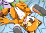 anal anal_penetration anal_sex bbmbbf blaze_the_cat blush breasts looking_at_viewer marine_the_raccoon mobius_unleashed palcomix pussy pussy_juice sega sonic_(series) sonic_the_hedgehog_(series) strap-on yuri rating:Explicit score:14 user:Digifan