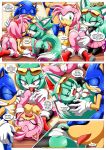 1boy 2017 2girls amy_rose anus archie_comics areolae ass bbmbbf bent_over breasts comic fellatio female male mobius_unleashed more_than_just_a_movie_night multiple_girls nipples oral palcomix panties pussy sega sonar_the_fennec sonic_(series) sonic_the_hedgehog sonic_the_hedgehog_(series) rating:Explicit score:7 user:Christianmar762
