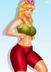  big_breasts crop_top jassycoco king_of_the_hill luanne_platter shorts thighs  rating:safe score:21 user:rogermaris