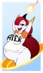 big_breasts bottomless breasts dankodeadzone disney female hekapoo mega_milk pregnant smile solo star_vs_the_forces_of_evil tease rating:Questionable score:9 user:ShadowKing11