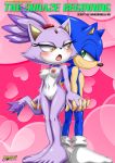 bbmbbf blaze_the_cat blush breast comic cover_page feet full_body holding_hands interlocked_fingers mobius_unleashed palcomix sega sonic_(series) sonic_the_hedgehog sonic_the_hedgehog_(series) the_sonaze_beginning rating:Explicit score:8 user:WVN