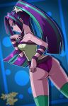  1girl aria_blaze aria_blaze_(eg) ass danmakuman equestria_girls female female_only friendship_is_magic long_hair looking_at_viewer my_little_pony panties partially_clothed solo standing  rating:questionable score:2 user:saturnathegam