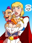 1girl aeolus ahegao ass big_breasts blush bottomless breast_grab breasts cleavage crossed_arms cum dc drool ejaculation frown mxyzptlk paizuri penis power_girl rating:Explicit score:32 user:SimsPictures