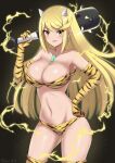 1girl 6oryo_illust alluring alternate_costume big_breasts breasts cleavage club_(weapon) core_crystal female_only heroine looking_at_viewer lum_(cosplay) mythra nintendo xenoblade_(series) xenoblade_chronicles_2