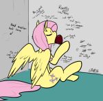  1_girl 1girl closed_eyes cutie_mark fellatio female female_pegasus fluttershy fluttershy_(mlp) friendship_is_magic glory_hole horsecock licking male male/female my_little_pony oral oral_sex pegasus penis penis_in_mouth pink_hair pony public_restroom sucking wings 