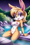  ai_generated breasts bunnie_rabbot hot_spring mobians.ai nipples nuggeto pussy sega sonic_the_hedgehog_(series) 