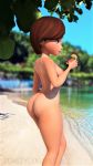  3d ass helen_parr nipples nude sideboob the_incredibles thighs 