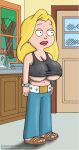 american_dad areola_expansion big_breasts blonde_hair breasts clothed edit fatandboobies gif hayley_smith huge_areolae huge_breasts lisalover massive_breasts milk nipples pink_areolae shirt_lift shirt_pull