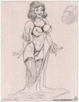  2004 disney julius_zimmerman_(artist) monochrome princess_snow_white snow_white_and_the_seven_dwarfs stockings tagme 