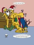  antlers bart_simpson brother_and_sister candy_cane christmas cum cum_on_face incest lisa_simpson marge_simpson pearls the_fear the_simpsons yellow_skin 