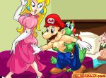  comics-toons mario nintendo princess_peach super_mario_bros. yoshi 